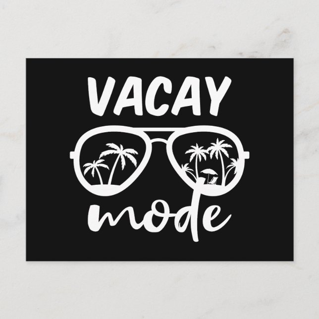 Vacay Mode II - Family Vacation Postcard (Front)