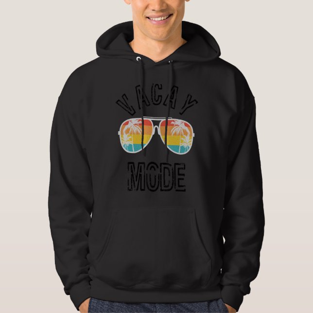 Vacay Mode Palm Trees Sunglasses 2 Hoodie (Front)