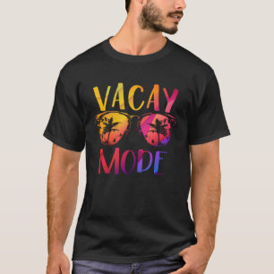 Vacay Mode Retro Vacation Summer Cruise Holiday Va T-Shirt