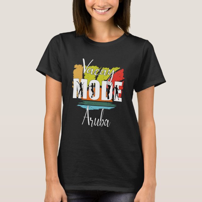 Vacay Mode Summer Beach Vacation  5 T-Shirt (Front)