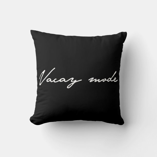 Vacay Mode Summer Calligraphy Cushion (Front)