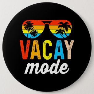 Vacay Mode Vintage Vacation Summer Cruise Family H 6 Cm Round Badge