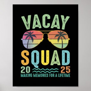 Vacay Squad 2025 Summer Family Together Cruise Tri Poster