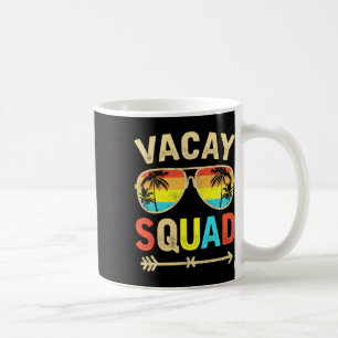 Vacay Squad Funny Beach Summer Vacation Family Mat Coffee Mug