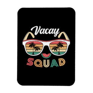 Vacay Squad Funny Beach Summer Vacation Magnet