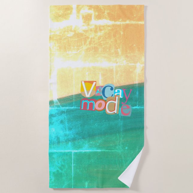 Vacay Summer Beach Towel (Front)