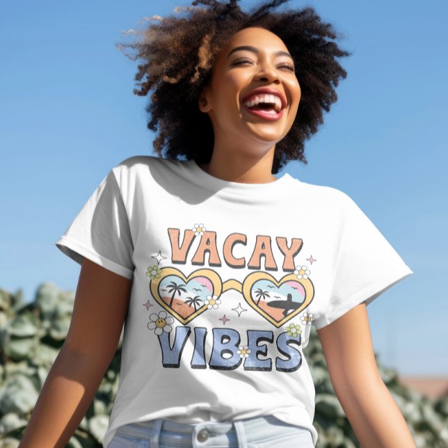 Vacay Vibes, Beach shirts, Summer Vacation T-Shirt (Creator Uploaded)