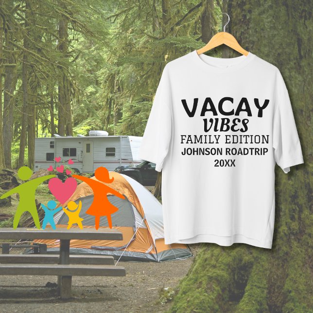 Vacay Vibes Family Edition Family Reunion Roadtrip T-Shirt (Family Edition Roadtrip Family Reunion Matching T-shirts)