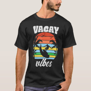 Vacay Vibes Retro Beach Vacation Summer Quote Men T-Shirt