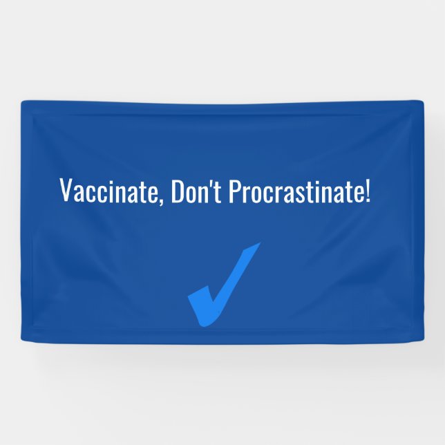 Vaccinate, Don't Procrastinate Banner (Horizontal)