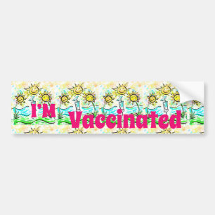 VACCINATED  BUMPER STICKER