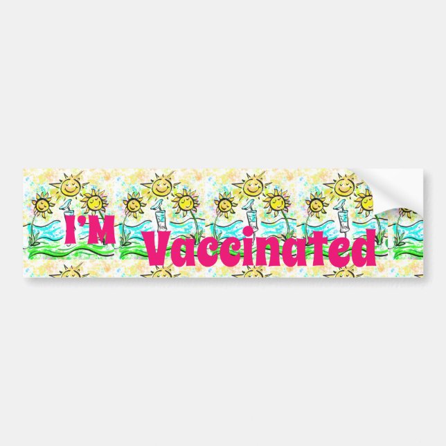 VACCINATED  BUMPER STICKER (Front)