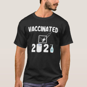 Vaccinated Check Mark Vaccine I Got Vaccinated 202 T-Shirt