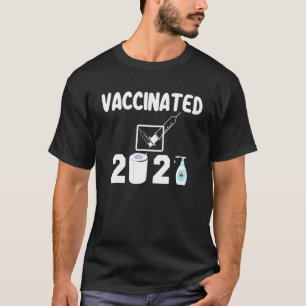 Vaccinated Check Mark Vaccine I Got Vaccinated 202 T-Shirt