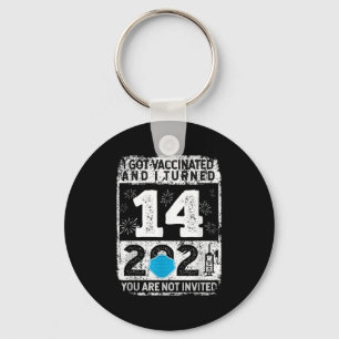 Vaccinated Funny Humour Graphic 2021 Birthday Quot Key Ring