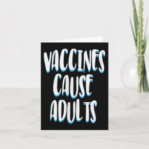 Vaccinated Funny Humour Graphic Adults Joke Quote  Card