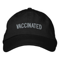 Vaccinated, light grey text black