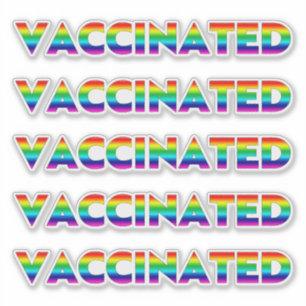 Vaccinated pride lgbt lgbtq gay rainbow colours
