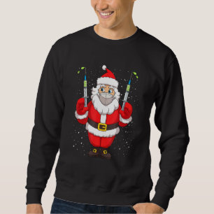 Vaccinated Santa Claus In Face Mask Merry Christma Sweatshirt