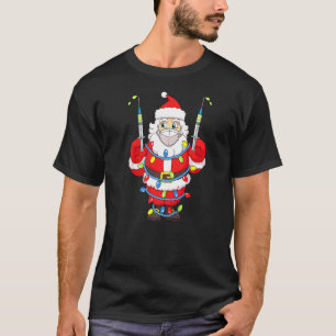 Vaccinated Santa Claus In Mask Merry Christmas Tre T-Shirt