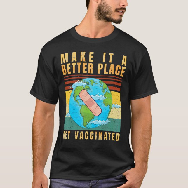 Vaccinated  Vaccine  Pro Vaccination  Immunisation T-Shirt (Front)