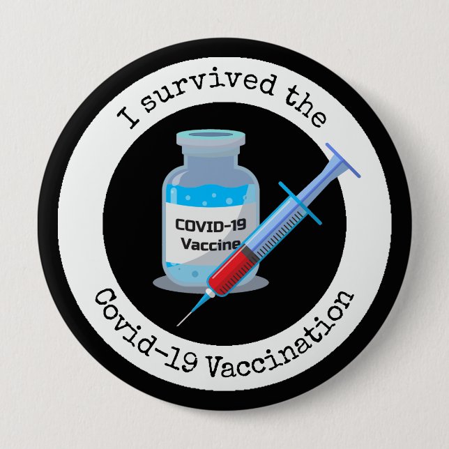 Vaccination Design Button (Front)