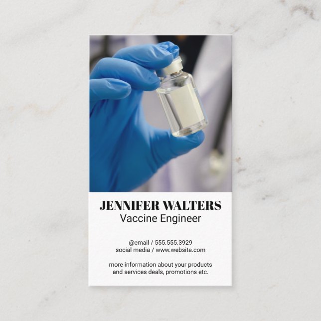 Vaccine | Medicine Business Card (Front)
