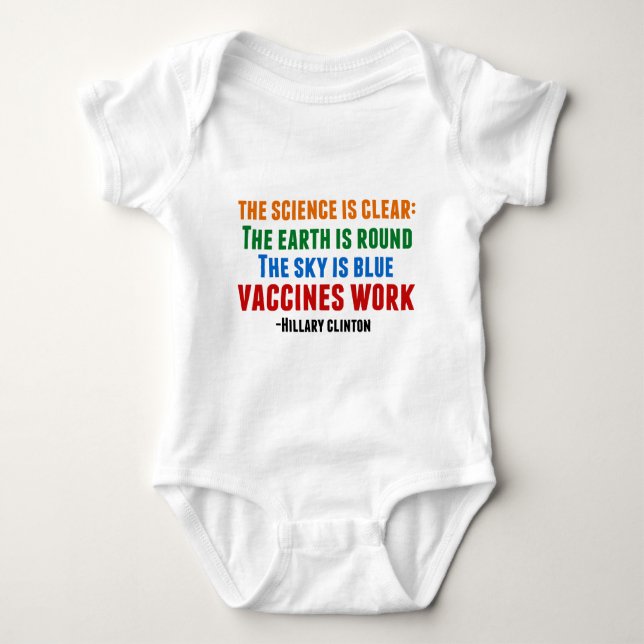 Vaccines Work Baby Bodysuit (Front)