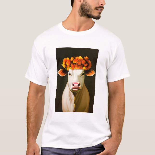 Vache fleurie T-Shirt (Front)