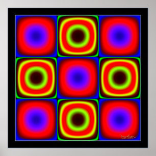 Vacillating Colour Combinations Poster