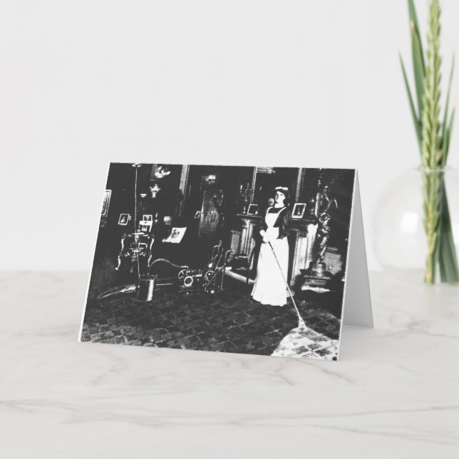 Vacuum Cleaner at Work Card (Front)