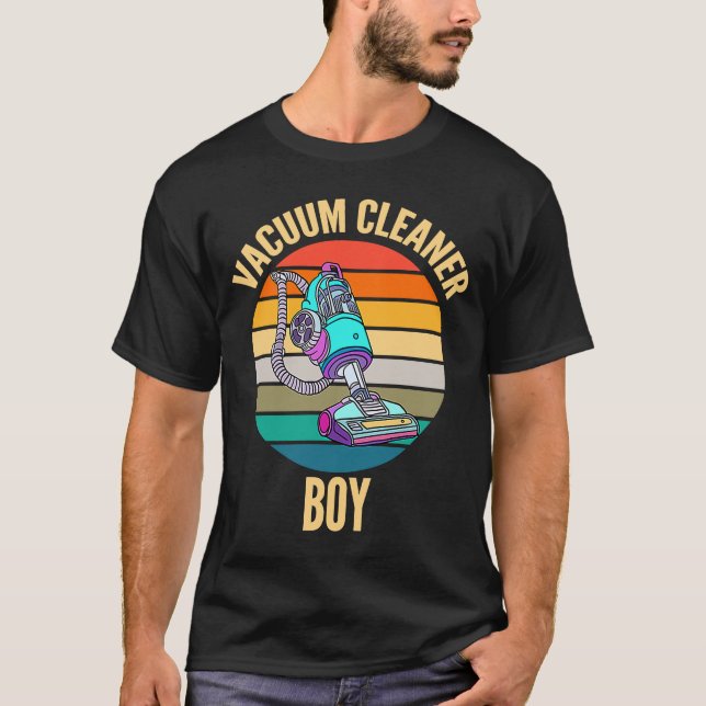 Vacuum Cleaner Boy T-Shirt (Front)