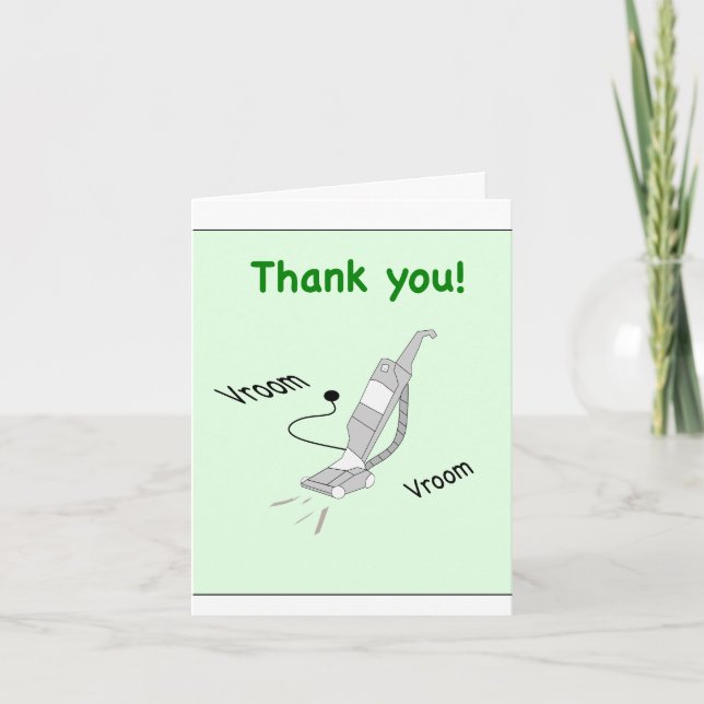 Vacuum Cleaner Thank You Card (Front)