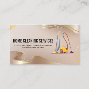 Vacuum Cleaners Maid Cleaning Business Card
