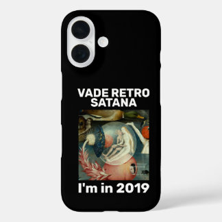 "Vade retro Satana" black iPhone 16 Case