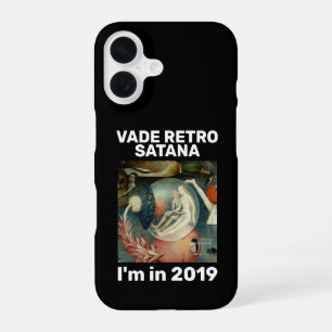 "Vade retro Satana" black iPhone 16 Case
