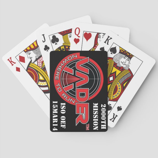 VADER 2000th Mission Decks Playing Cards (Back)