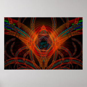 Vader Digital Abstract Art Poster