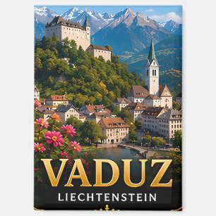📍 Vaduz Liechtenstein Travel Souvenir For Travele Magnet