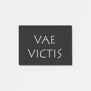 Vae victis post-it notes