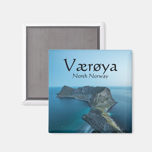 Vaeroya Lofoten Islands Magnet (Front/Back)