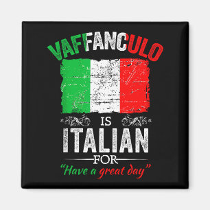 Vaffanculo Have A Great Day Funny Italian Saying  Magnet