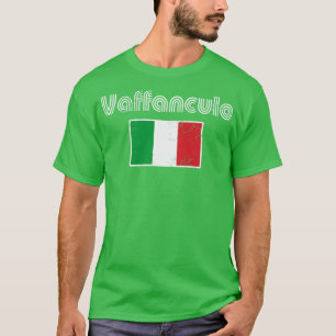 Vaffanculo Italian Flag Italia Italy Retro T-Shirt