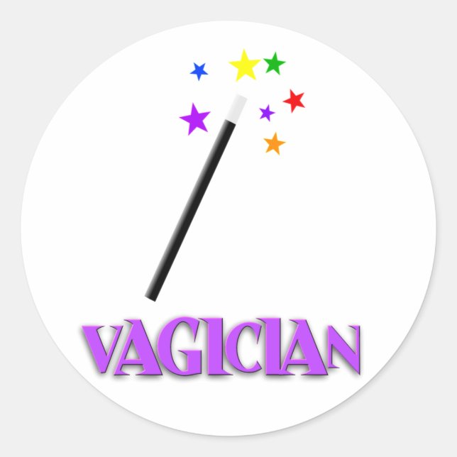 Vagician Classic Round Sticker (Front)