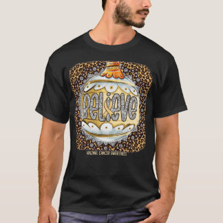 Vaginal Awareness Believe Ornament Leopard christm T-Shirt
