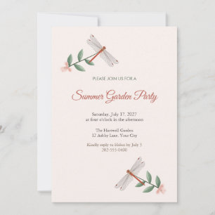 Vagrant Darter Summer Garden Party Invitation
