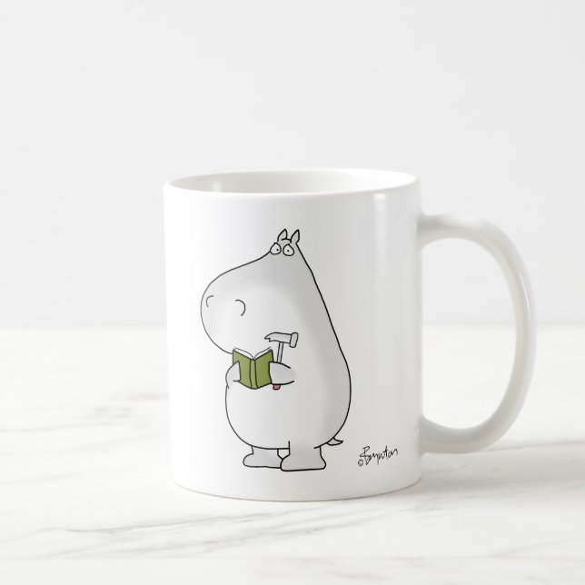 Vaguely Competent Hippo by Sandra Boynton Coffee Mug (Right)