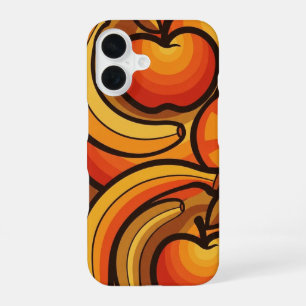 Vagues de Fruits Rétro iPhone 16 Case