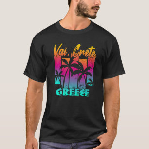 Vai Crete Creece   T-Shirt