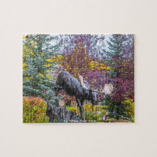 Vail Colorado Betty Moose Statue Jigsaw Puzzle